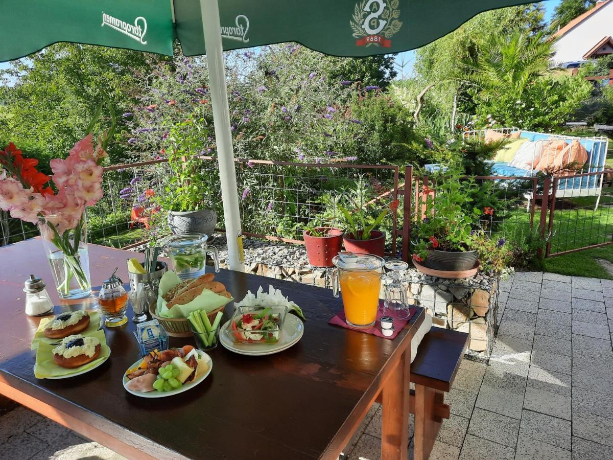 Penzion Zahrada Nad Rekou, Restaurace A Kavarna - Parkovani Gratis Zlatá Koruna Eksteriør billede